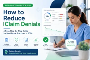 design blog post feacher image How to Reduce Claim Denials | A Real, Step-by-Step Guide for Healthcare Practices in 2026