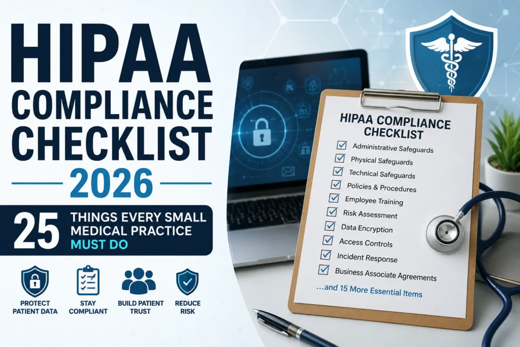 HIPAA Compliance Checklist 2026 25 Things Every Small Medical Practice Must Do