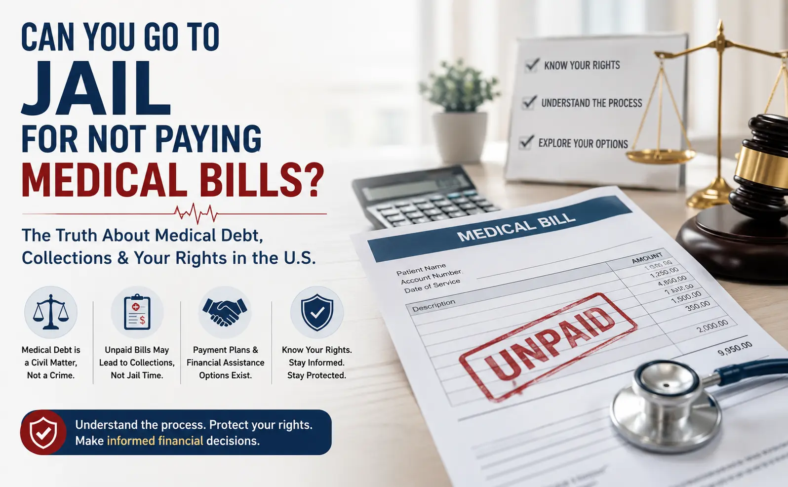 Medical debt collections workflow for healthcare providers