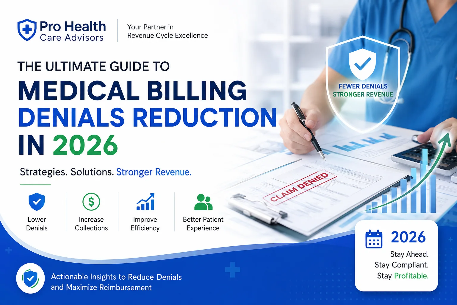 medical billing denials reduction guide 2026 Pro Health Care Advisors