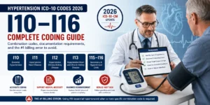 hypertension ICD-10 codes 2026 I10 I11 I12 I13 billing guide