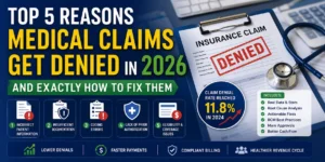 top 5 reasons medical claims get denied 2026 fix guide