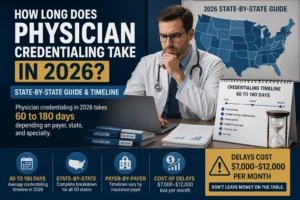 how long does physician credentialing take 2026 state by state guide timeline