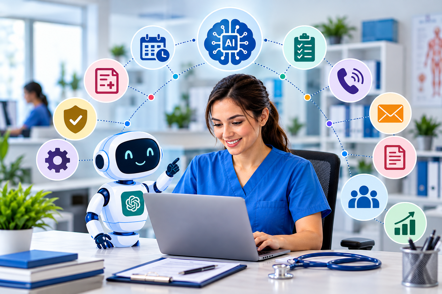 AI tools for medical office administrative tasks