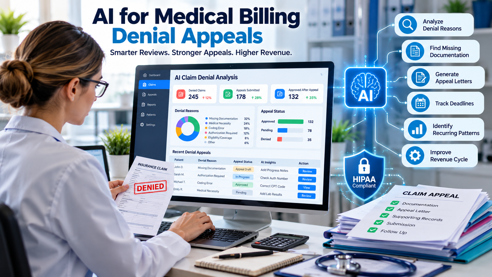 AI for medical billing denial appeals