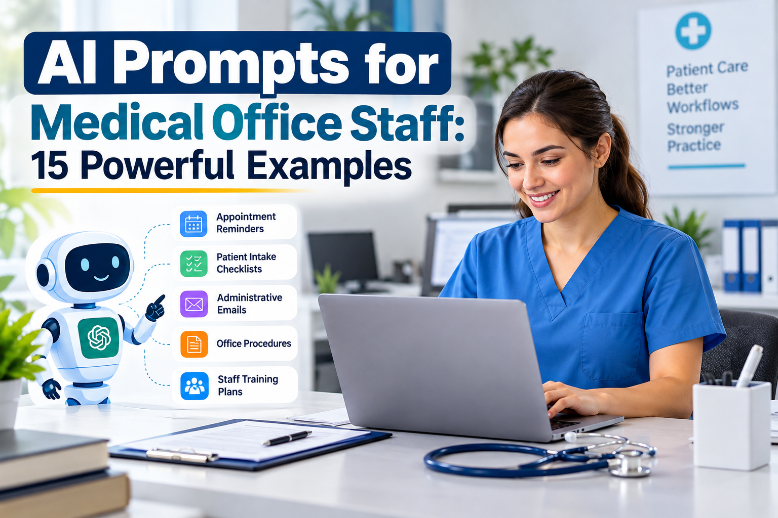 AI tools for medical office administrative tasks