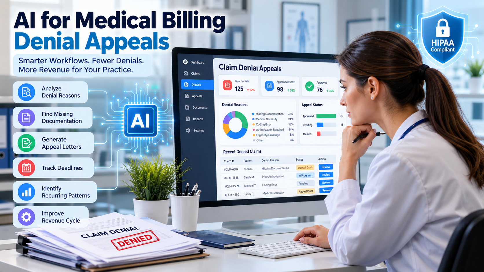 AI for medical billing denial appeals