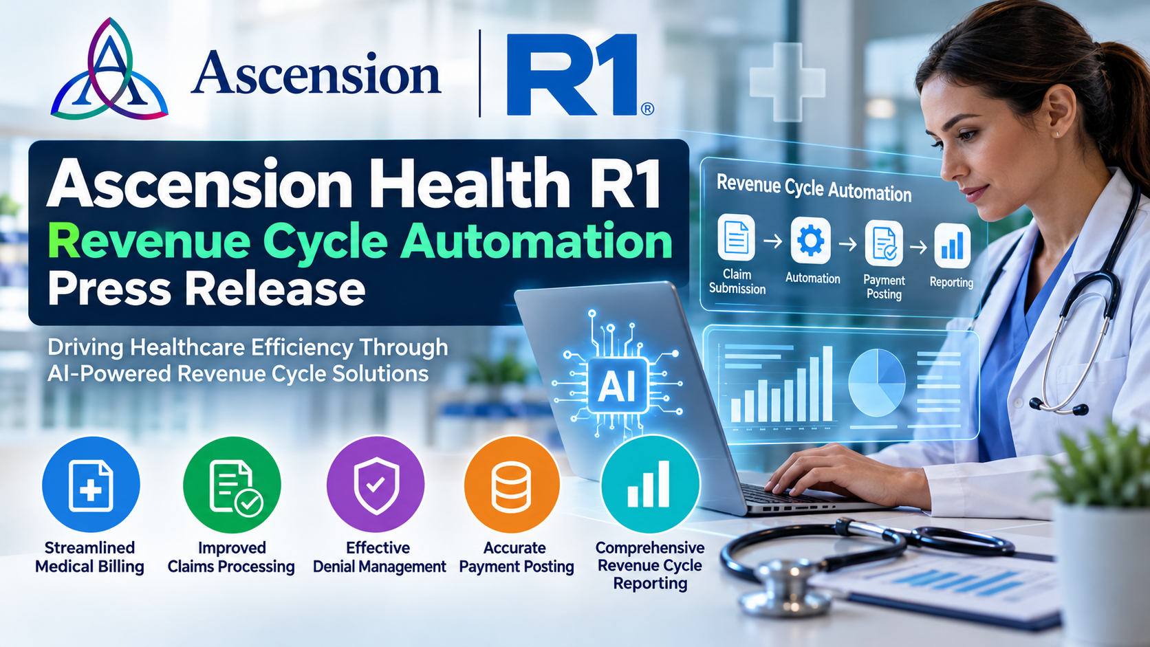 Ascension Health R1 Revenue Cycle Automation Press Release