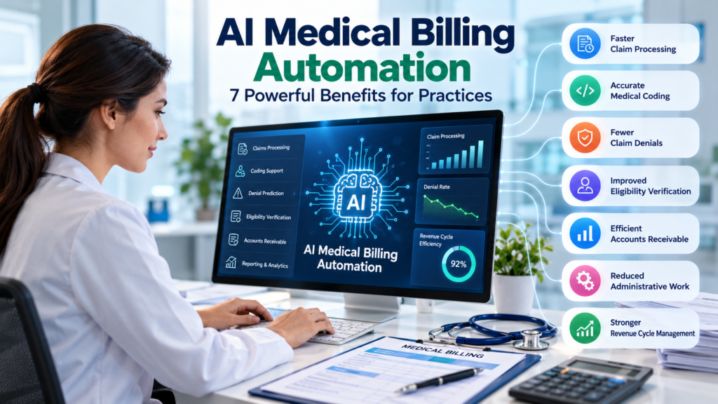 AI medical billing automation for claim processing and revenue cycle management
